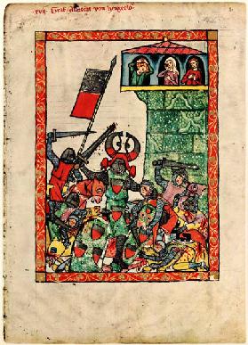 Graf Albrecht II. von Hohenberg-Rotenburg (Darstellung im Codex Manesse)