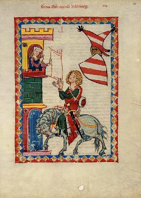 Graf Konrad von Kirchberg (Darstellung im Codex Manesse)