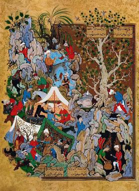 Illustration aus "Haft Aurang (Sieben Throne)" von Dschami