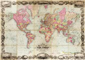 Weltkarte in Mercator-Projektion