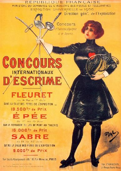 Offizielles Plakat der Olympischen Sommerspiele 1900 in Paris