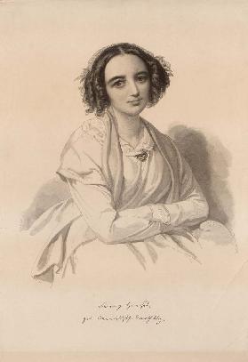 Porträt von Fanny Hensel geb. Mendelssohn (1805-1847)