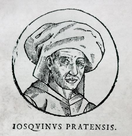 Porträt von Komponist Josquin Desprez