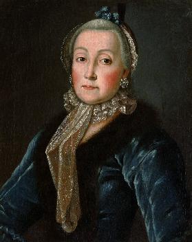 Porträt von Fürstin Anna Danilowna Trubezkaja (1710-1780), geb. Druzkaja-Sokolinskaja