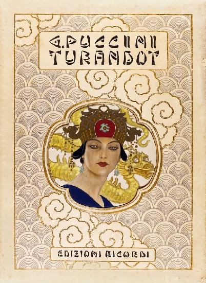 Titelblatt der ersten Edition von Turandot von Giacomo Puccini
