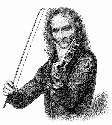 Violinist und Komponist Niccolò Paganini (1782-1840)