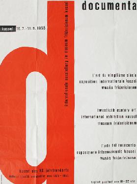 Plakat der ersten documenta 1955