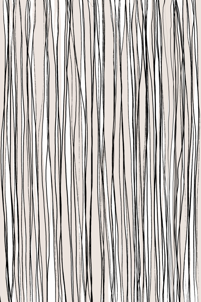 Black on Beige Lines von uplusmestudio