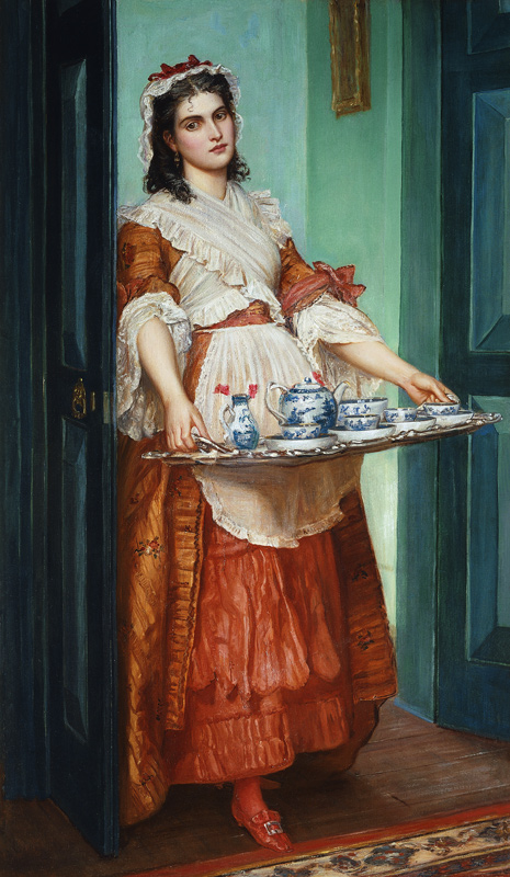 Der Nachmittagstee wird gebracht. von Valentine Cameron Prinsep