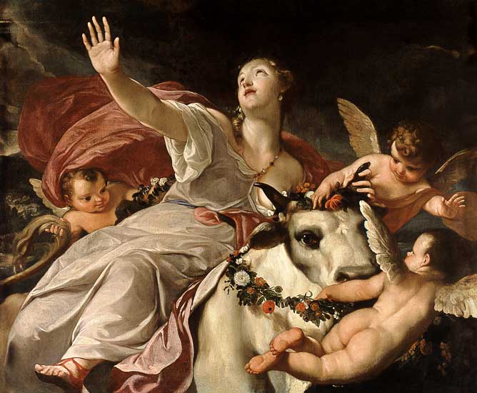 Venezianisch, 18.Jh. Der Raub der Europa (Jupiter, in Gestalt eines Stiers, entführt die Königstocht von Venezianisch