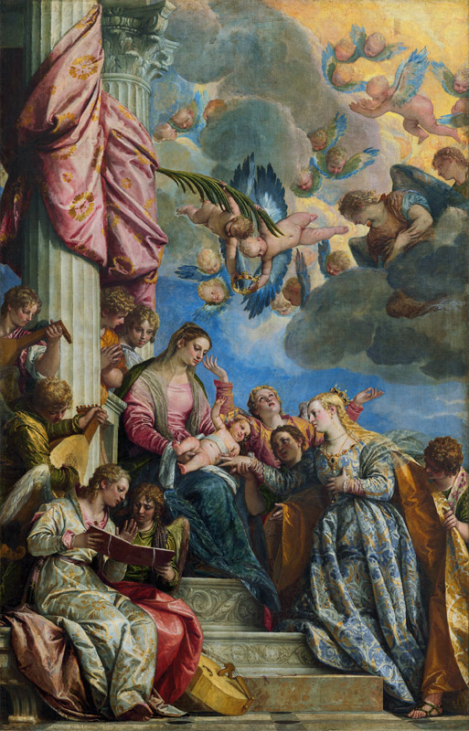 Veronese / Mystic marriage Catherine von Veronese, Paolo (eigentl. Paolo Caliari)