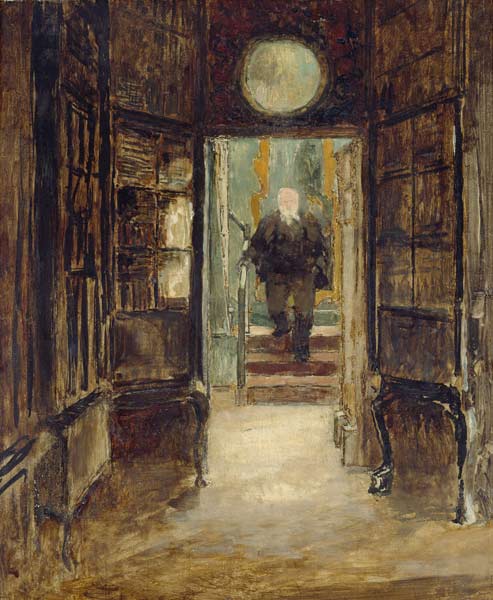 Victor Hugo descendant le look-out a Hauteville House (Guernsey) von Victor Hugo