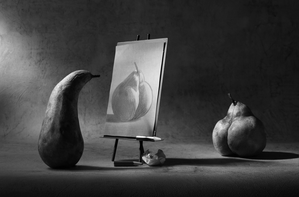 The nude. Making a sketch. von Victoria Glinka