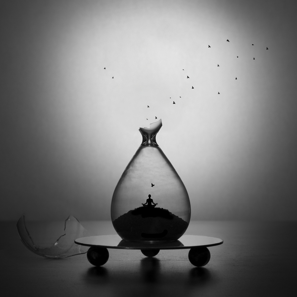 The meditation time. Version 2 von Victoria Glinka