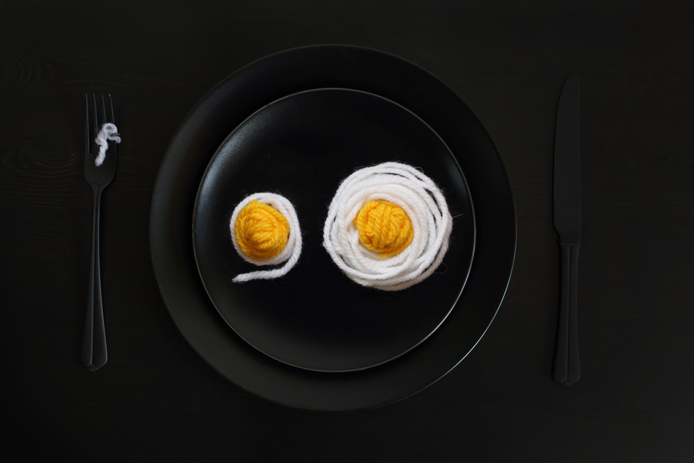 Fried eggs for a knitter von Victoria Glinka
