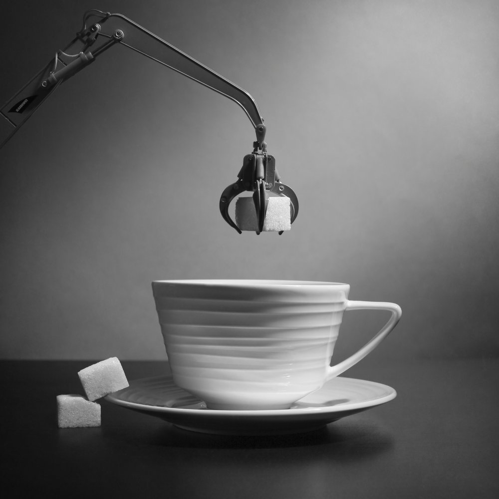 Tea party at the construction site von Victoria Glinka