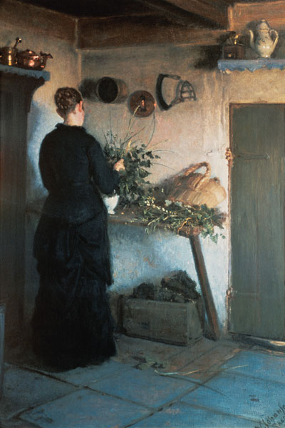 Lady in the Kitchen von Viggo Johansen