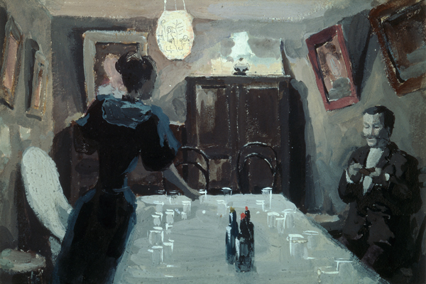 Das Warten auf den Besuch von Viktor Elpifidorowitsch Borissow-Mussatow