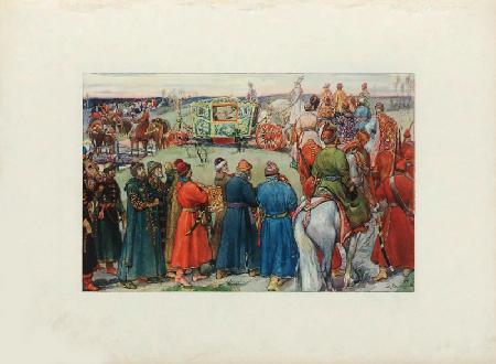 Ausritt des Zaren Alexei Michailowitsch zur Jagd