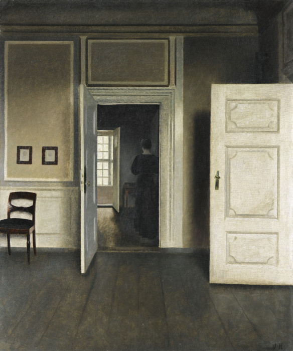 Interieur. Strandgade 30 von Vilhelm Hammershøi