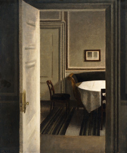 Interieur, Strandgade 30 von Vilhelm Hammershoi