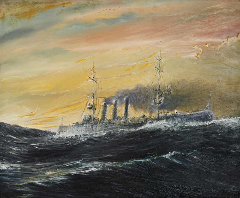 Emden rides waves of the Indian Ocean 1914 von Vincent Alexander Booth