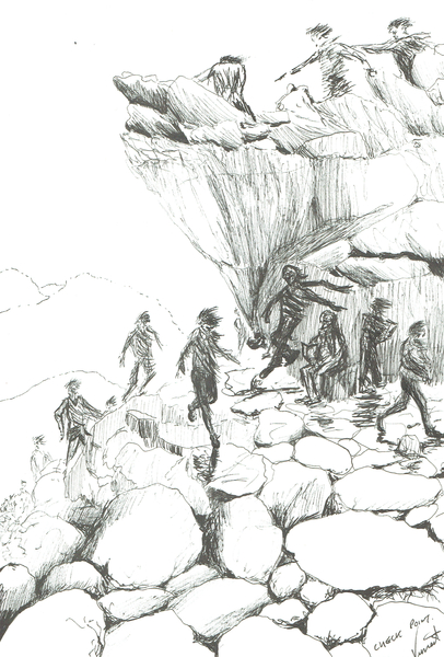 Check point at the summit von Vincent Alexander Booth