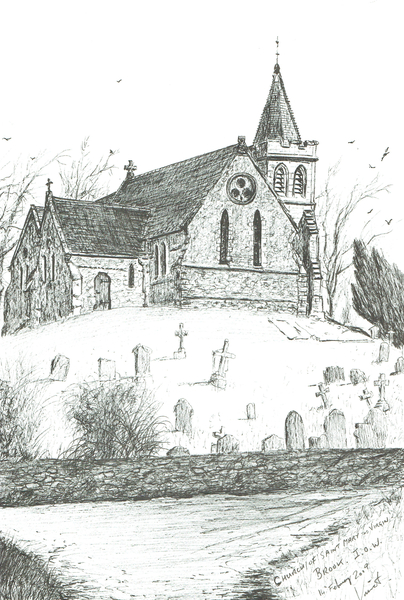 Church of St Mary the Virgin,Brook,I.O.W von Vincent Alexander Booth