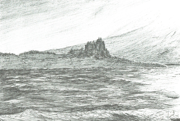Duart Castle from ferry von Vincent Alexander Booth