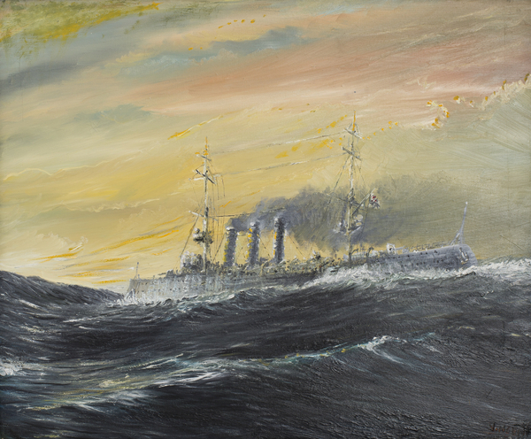 Emden rides waves of the Indian Ocean 1914 von Vincent Alexander Booth