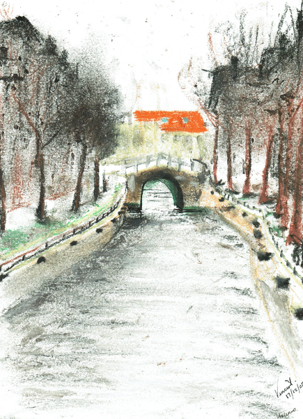 Holland,canal view von Vincent Alexander Booth