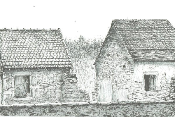 house near French/Swiss border von Vincent Alexander Booth