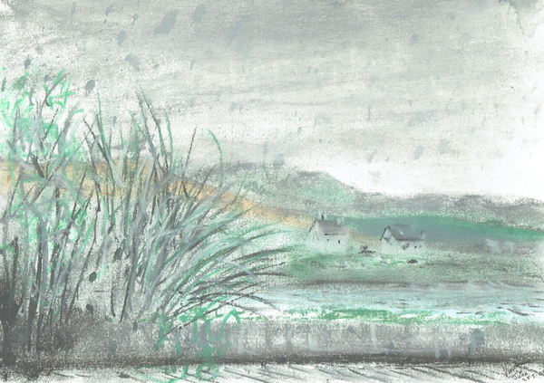 Isle of Jura in downpour von Vincent Alexander Booth