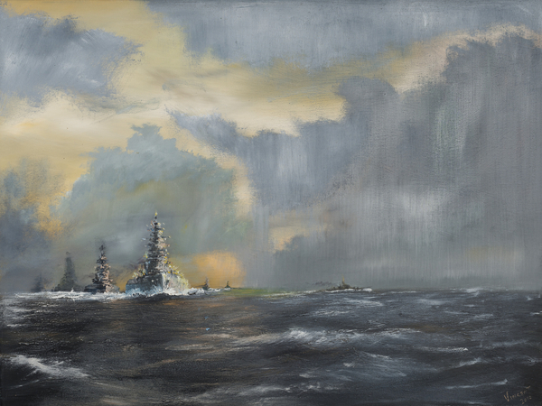 Japanese fleet in Pacific 1942 von Vincent Alexander Booth