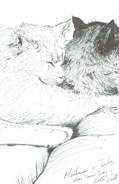 Montwee and Baby New Year von Vincent Alexander Booth