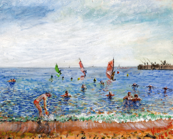 Poblenou Beach Barcelona von Vincent Alexander Booth