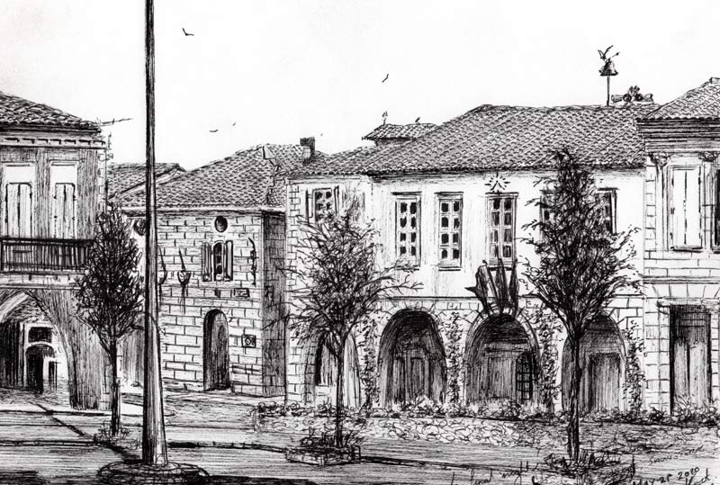 Sauveterre Town France von Vincent Alexander Booth