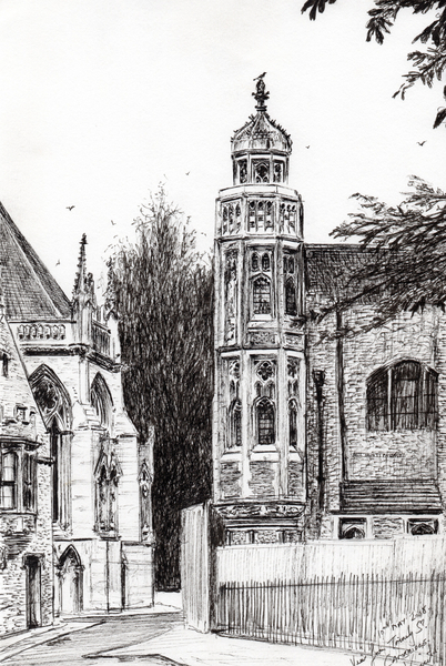 Trinity Street Cambridge von Vincent Alexander Booth