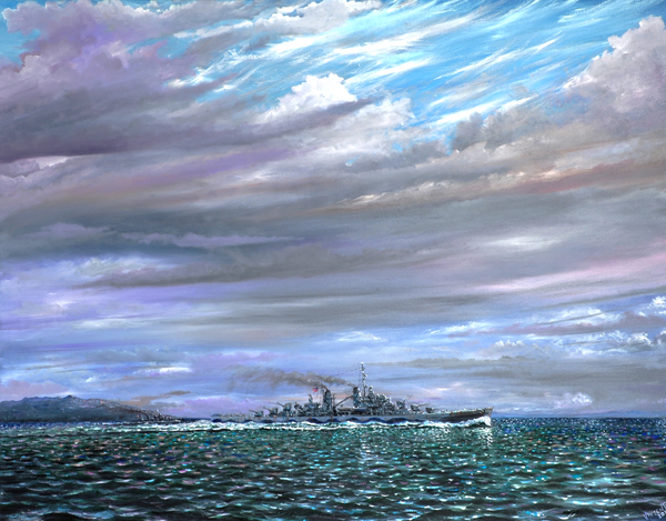 USS Juneau Guardalcanal 1942 von Vincent Alexander Booth
