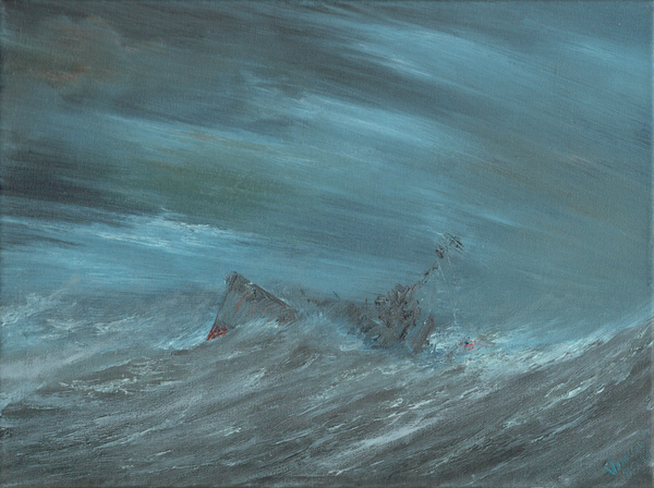 USS Monaghan lost in Pacific Typhoon December 18th 1944 von Vincent Alexander Booth