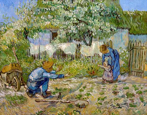 Erste Schritte (nach Millet) von Vincent van Gogh