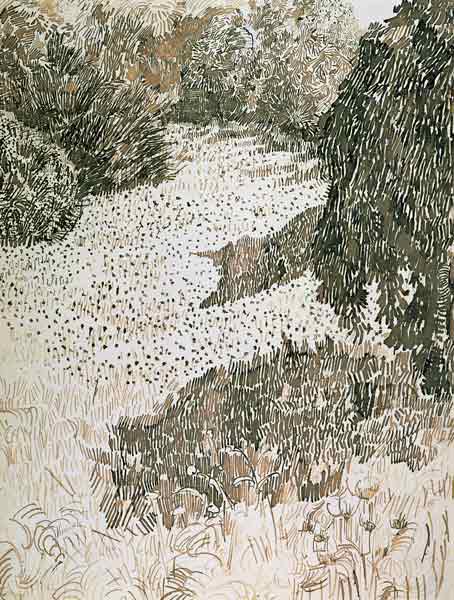 The Corner of the Park von Vincent van Gogh