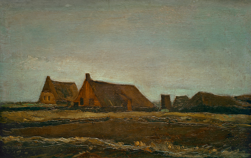 v.Gogh, Cottages / Paint./ 1883 von Vincent van Gogh