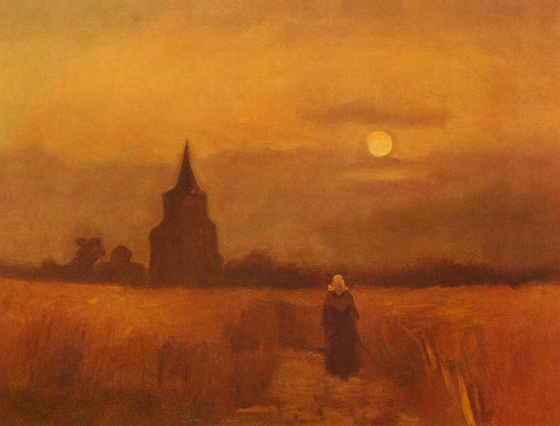 Der alte Friedhofsturm in Nuenen von Vincent van Gogh