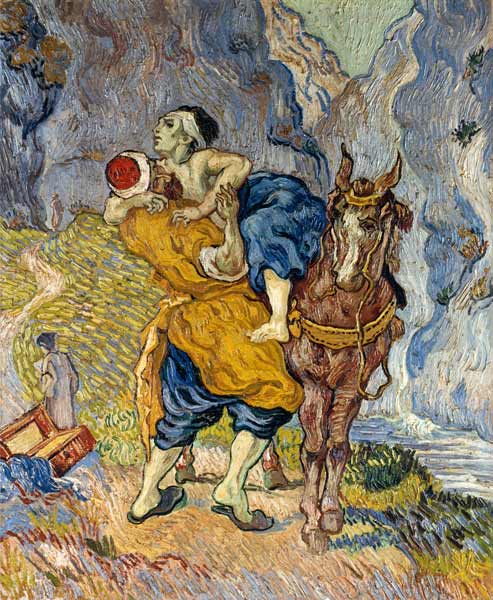 Der gute Samariter (nach Delacroix) von Vincent van Gogh
