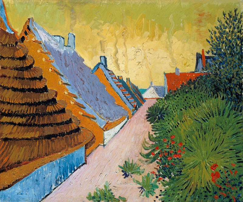 Farmhouses At Saintes-Maries,  Mas A Saintes-Maries von Vincent van Gogh