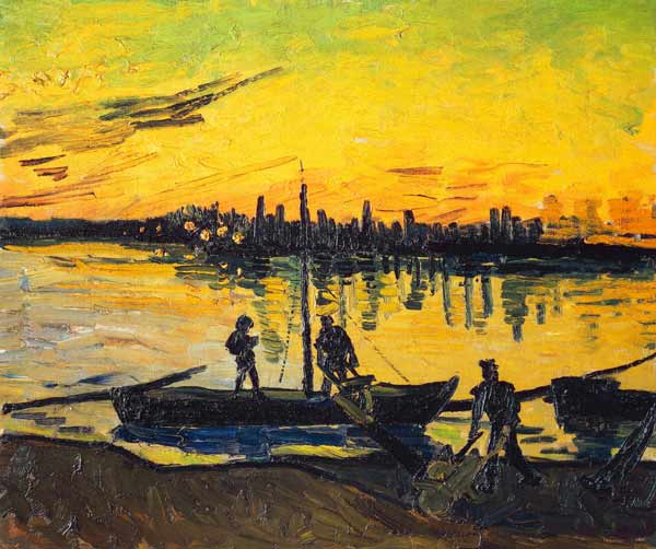 Hafenarbeiter in Arles von Vincent van Gogh