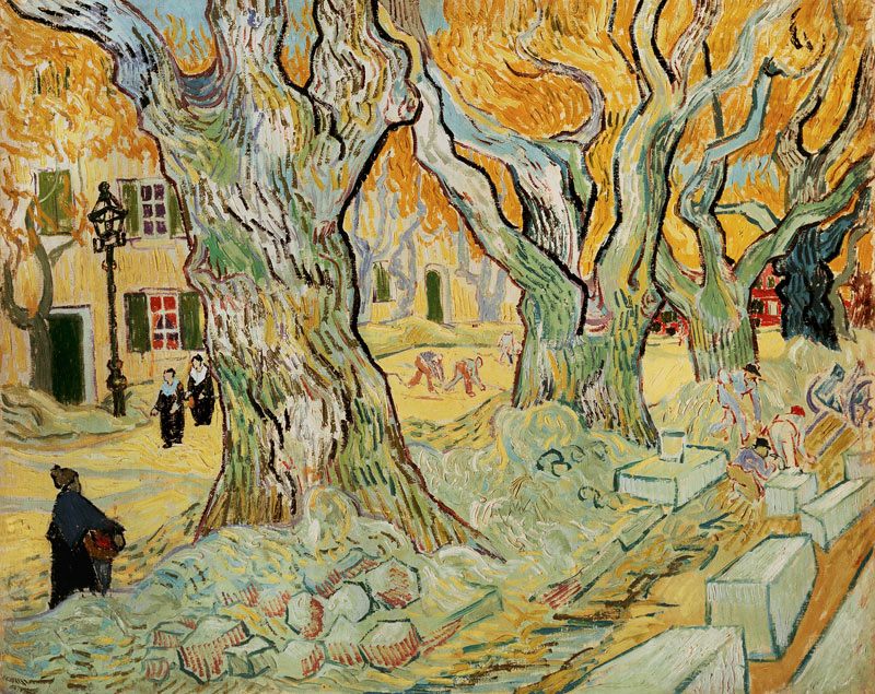 Roadworks at Saint-Remy von Vincent van Gogh
