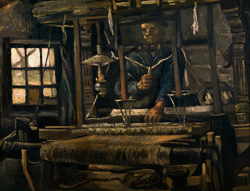 V.van Gogh, Weaver Seen fr.Front / Ptg. von Vincent van Gogh