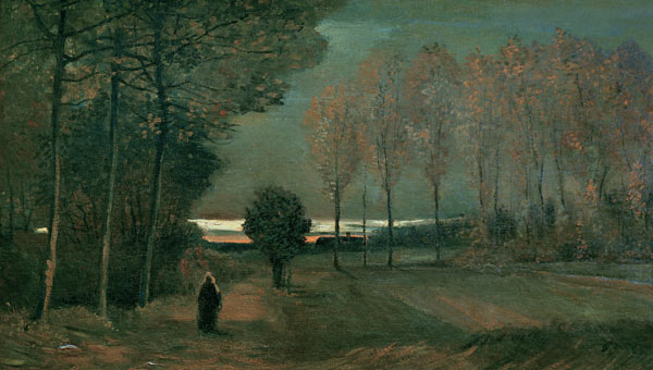 v.Gogh/Autumn landscape i.t.evening/1884 von Vincent van Gogh